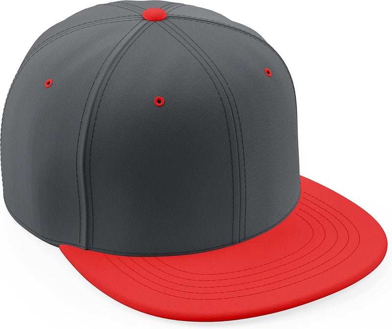 Daxton Store Classic Blank Snapback Flat Bill Visor Hat Cap One Size Adjustable Back - Image 1